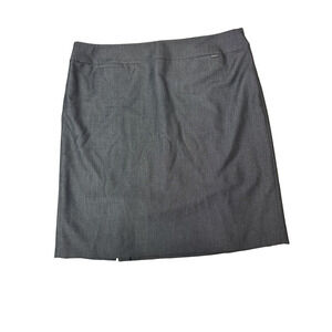 Tahari Pencil Skirt Career Business Workwear Office Dark Gray Plus Women Size 16